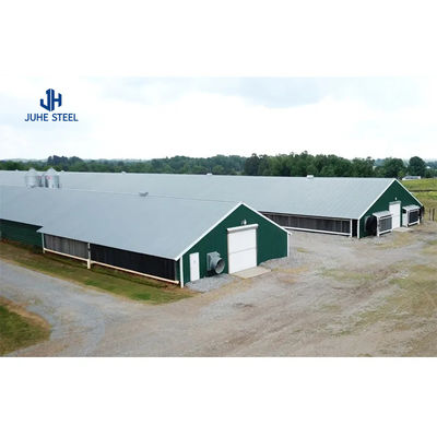 Prefabricated Cow/Cattle/Goat/Sheep Shed House with Main frame Solid H-shape Steel Beam