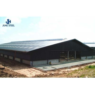 Q235B Heavy Structural Steel Prefabricated Metal Warehouse for Sheep Goat Cattle Cow Barn
