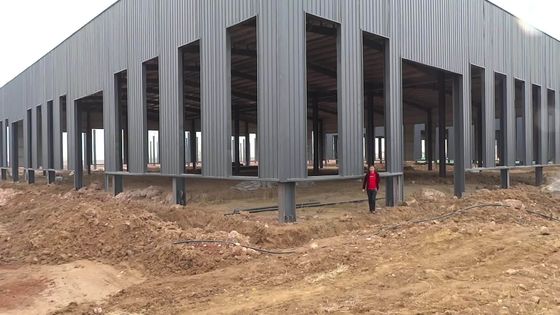 Wide Width Pre Built Light I Beam Warehouse Construction with Aluminum Alloy Window
