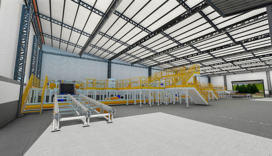 Wide Width Pre Built Light I Beam Warehouse Construction with Aluminum Alloy Window