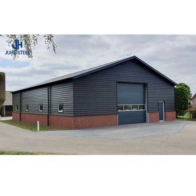 Sliding Door Steel Cattle Shed for Cow and Bull Solid H-shape Steel Beam Main Frame