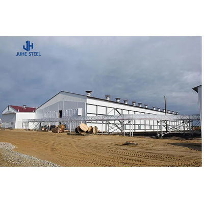 Long-span Grid Structure Prefab Modern Greenhouse Shed for Broiler Chicken Farming