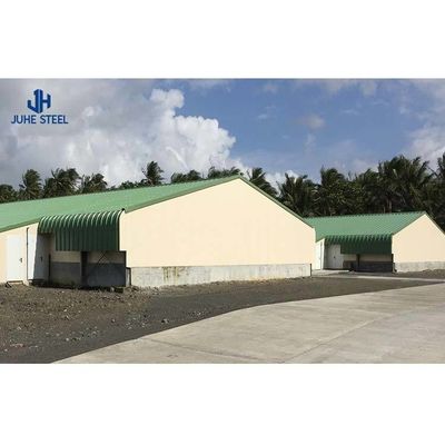 Q235Q345 Low Carbon Steel Modern Broiler Poultry Farm Shed Design Portable Chicken House