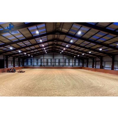 Painted Prefabricated Light Steel Frame Structure Warehouse Farm Shed for Self Storage