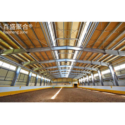 Light Steel Structure Dairy Farm Cow Shed With Q235/Q345B Grade And Easy Installation