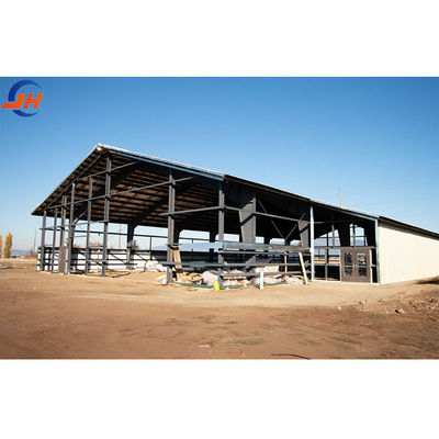 Sliding Door Steel Structure Industrial Workshop Large Span Welding Processing Service