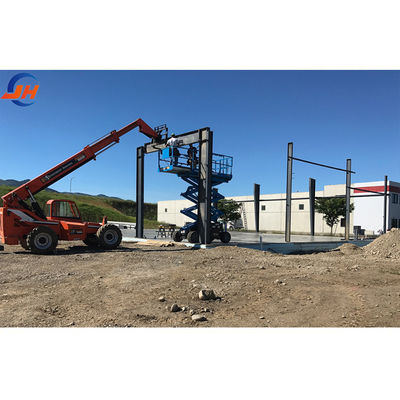 Sliding Door Steel Structure Industrial Workshop Large Span Welding Processing Service