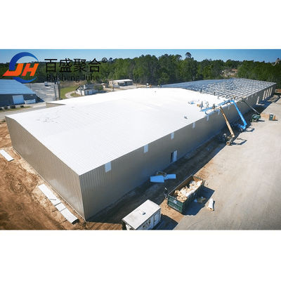 Light Steel Structure Prefabricated Warehouse Building With C.Z Shape Steel Channel Purlin