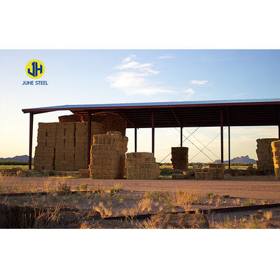 Prefabricated Horse Barn Metal Hay Sheds Painted Surface Treatment