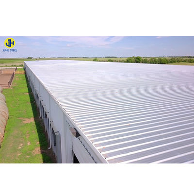 Robust Metal Frame Structure for Poultry Side Wall in Prefabricated Cattle Shed Farms