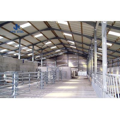 Robust Metal Frame Structure for Poultry Side Wall in Prefabricated Cattle Shed Farms