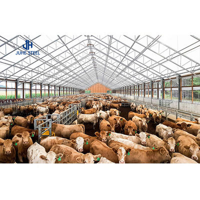 Robust Metal Frame Structure for Poultry Side Wall in Prefabricated Cattle Shed Farms