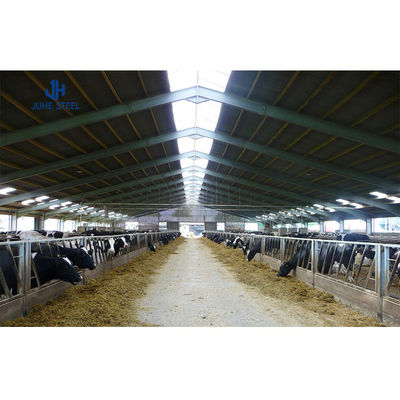 Robust Metal Frame Structure for Poultry Side Wall in Prefabricated Cattle Shed Farms