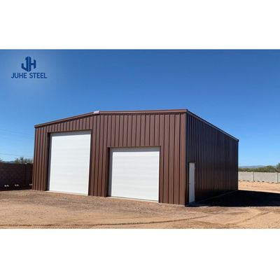 Q235B/Q345B Low Carbon Steel Metal Garage Shed Building with Prefabricated Structure