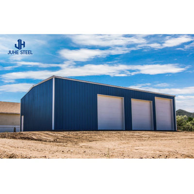 Q235B/Q345B Low Carbon Steel Metal Garage Shed Building with Prefabricated Structure