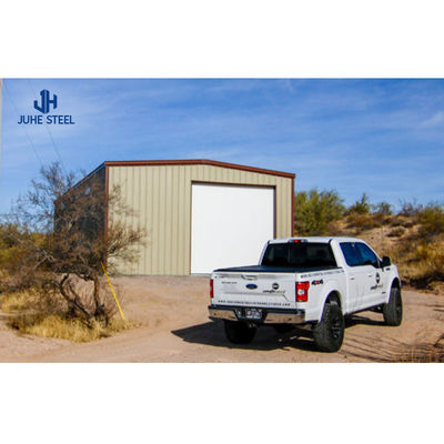 Prefabricated House Featuring Solid H-shape Steel Beam for Steel Structure Car Garage