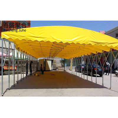 Warehouse Storage Made Easy Large Manual Telescopic Sliding Shed with Flexible Design