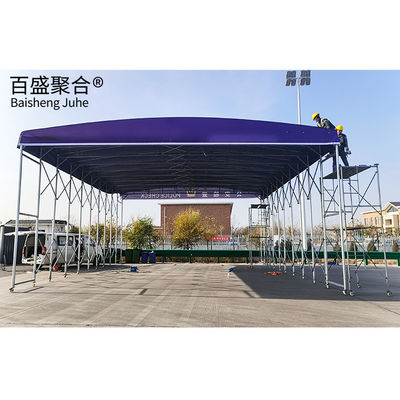 Warehouse Storage Made Easy Large Manual Telescopic Sliding Shed with Flexible Design