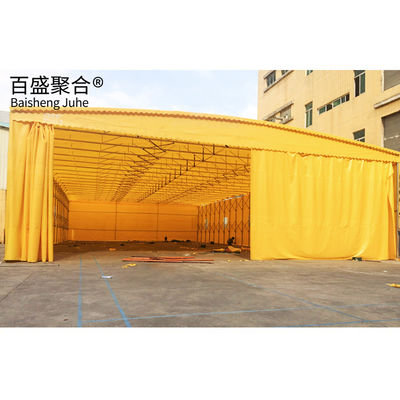 Warehouse Storage Made Easy Large Manual Telescopic Sliding Shed with Flexible Design