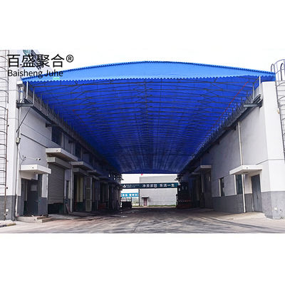 Warehouse Storage Made Easy Large Manual Telescopic Sliding Shed with Flexible Design