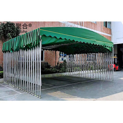 Warehouse Storage Made Easy Large Manual Telescopic Sliding Shed with Flexible Design