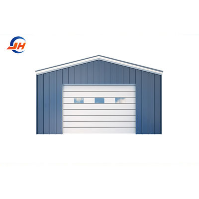 Main Structure Section Coulmn Steel Frame Workshop for Green Color Garage in Prefab