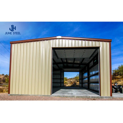 Metal Structure 2 Car Garage Shelter for Outdoor Steel Structural Steel Frame Workshop