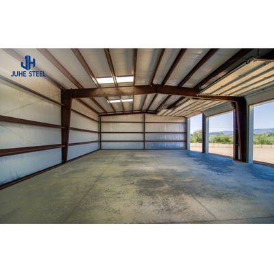Metal Structure 2 Car Garage Shelter for Outdoor Steel Structural Steel Frame Workshop