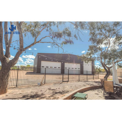 Metal Structure 2 Car Garage Shelter for Outdoor Steel Structural Steel Frame Workshop