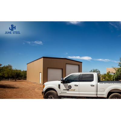 Metal Structure 2 Car Garage Shelter for Outdoor Steel Structural Steel Frame Workshop
