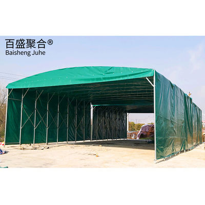Push and Pull Folding Garage Carport Warehouse Waterproof Tent Movable Parking Tent
