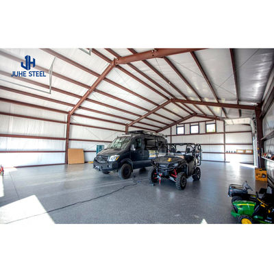 Portable Shelter Prefabricated Metal Car Canopy Garage with Solid H-shape Steel Beam