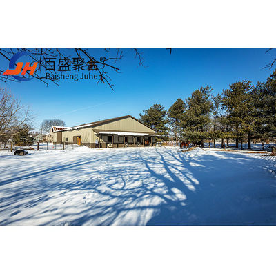 Industrial Warehouse Prefabricated Workshop with Solid H-Shape Steel Beam Main Frame