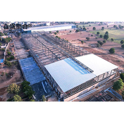 Prefabricated with Large Span Light Steel Frame Structure and Q355 Q235B Steel Grade