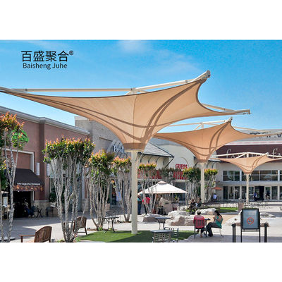 Sun Shade Tensile Membrane Architecture  400/350N/5CM Tear Strength