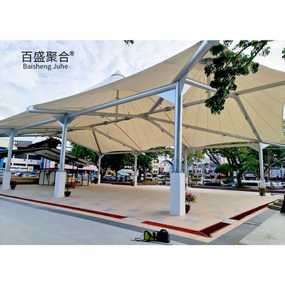 Sun Shade Tensile Membrane Architecture  400/350N/5CM Tear Strength