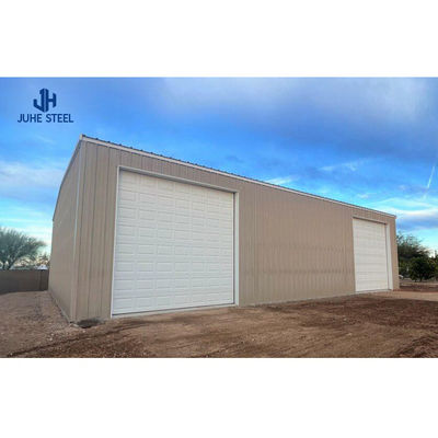 Q235B/Q345B Low Carbon Steel 100*100*9m Prefab Steel Warehouse for Hangar Workshop