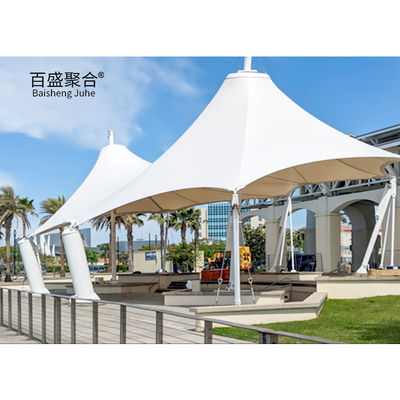 Sun Shade Tensile Membrane Architecture  400/350N/5CM Tear Strength