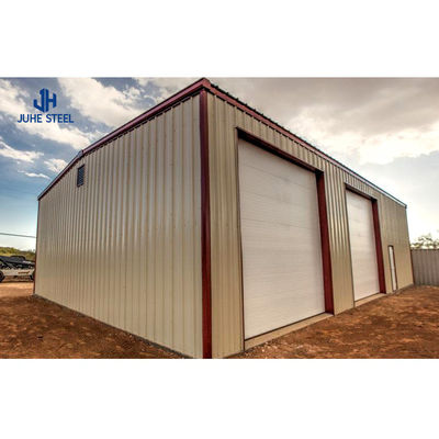 Q235B/Q345B Low Carbon Steel 100*100*9m Prefab Steel Warehouse for Hangar Workshop