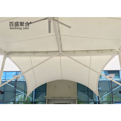 Tear Strength W/F 400/350N/5CM Fabric Tent Shade Shed For Landscape Customization