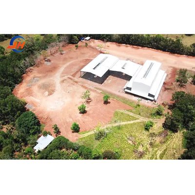 Large Span Light Weight Steel Frame Prefabricated Warehouse for Office Hotel or Stock