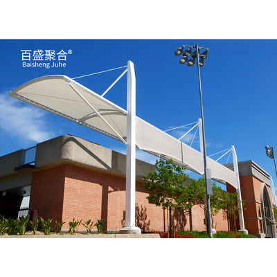 PVC PVDF PTFE Car Sun Shade Carport Sunshade Membrane For Outdoor