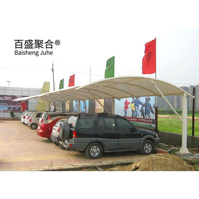 Modern Pliable Waterproof Windproof PVDF PTFE Membrane Structure Carports Tent Design