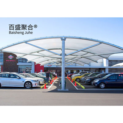 Modern Pliable Waterproof Windproof PVDF PTFE Membrane Structure Carports Tent Design