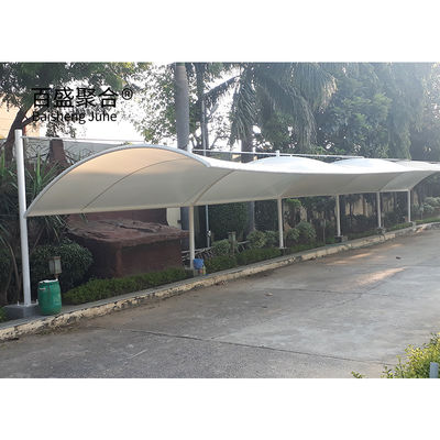 Modern Pliable Waterproof Windproof PVDF PTFE Membrane Structure Carports Tent Design