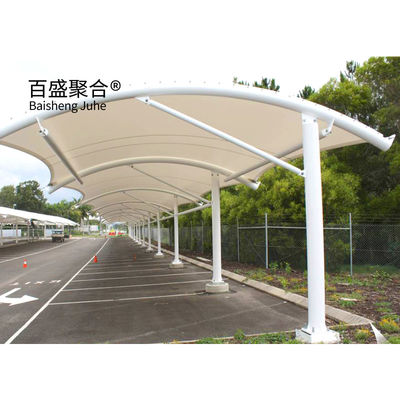 Modern Pliable Waterproof Windproof PVDF PTFE Membrane Structure Carports Tent Design