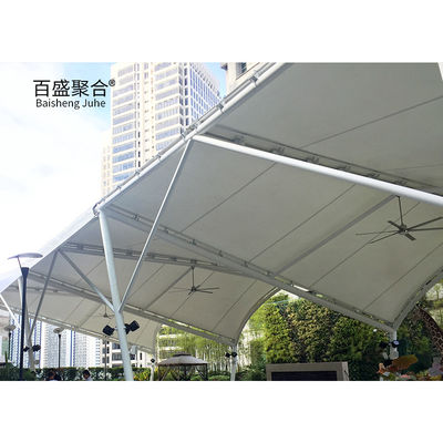 GB Q235 Carbon Structure Steel Frame PVC Fabric Tarpaulin Membrane Shade Structures