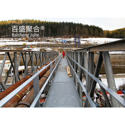 Metal Pedestrian Bridge Steel Walking Bridge For Single Lane 4.2m Width