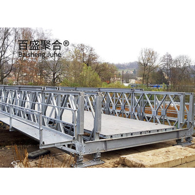 Metal Pedestrian Bridge Steel Walking Bridge For Single Lane 4.2m Width