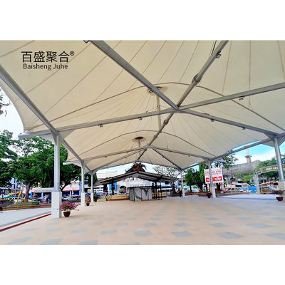 80n Carbon Structure Steel Frame Waterproof Tensile Fabric Umbrella Canopy for Roofing